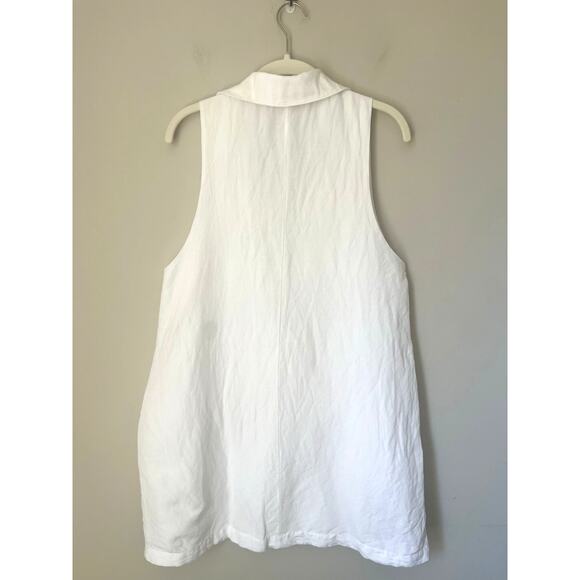Show Me Your MUMU Levi Blazer Dress w/Pockets Double Breasted Linen Blend sz. M - Picture 4 of 8